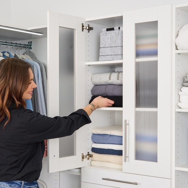 Bestar Florence 100W x 25D Walk-In Closet Organizer System, Shaker