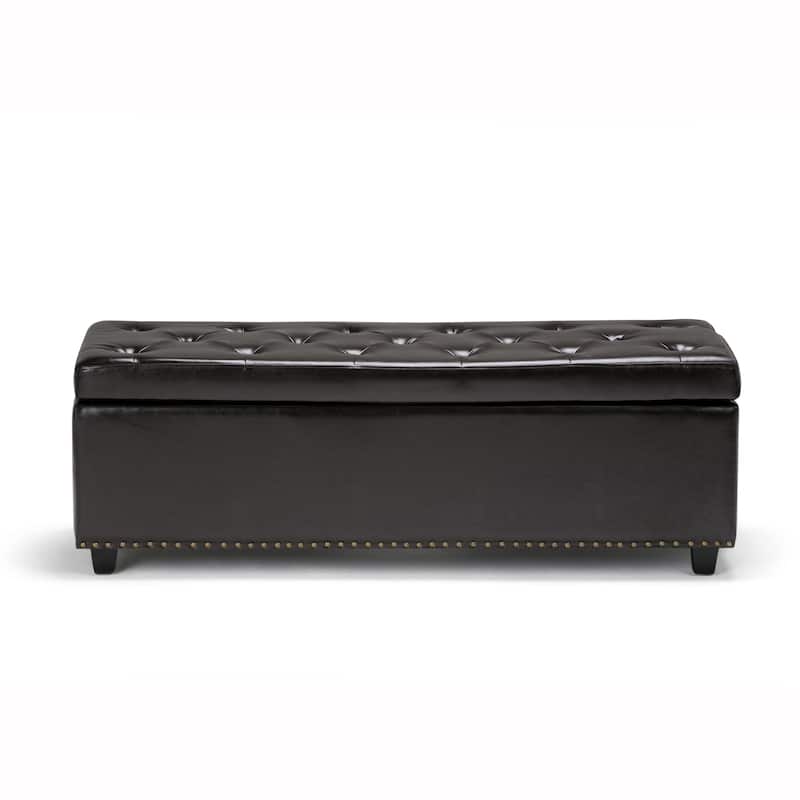 WYNDENHALL Springfield 48 inch Wide Rectangle Storage Ottoman