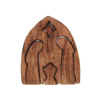 Wooden Puzzle Nativity Figurine