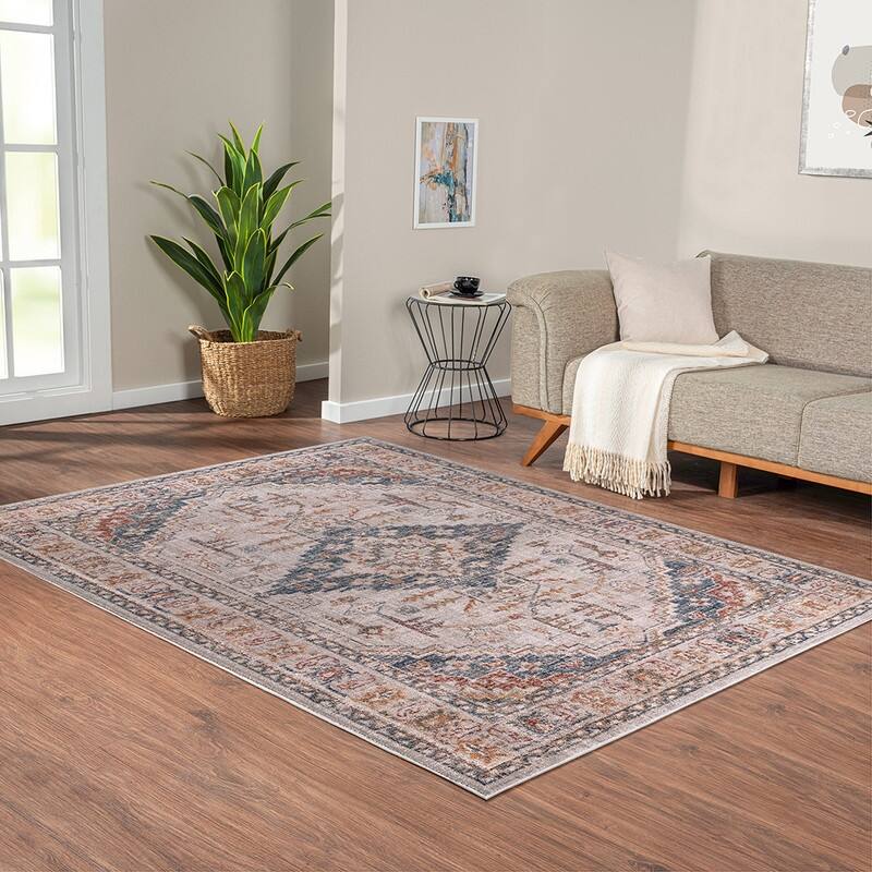 Vintage Medallion Woven Area Rug - 8'x10'