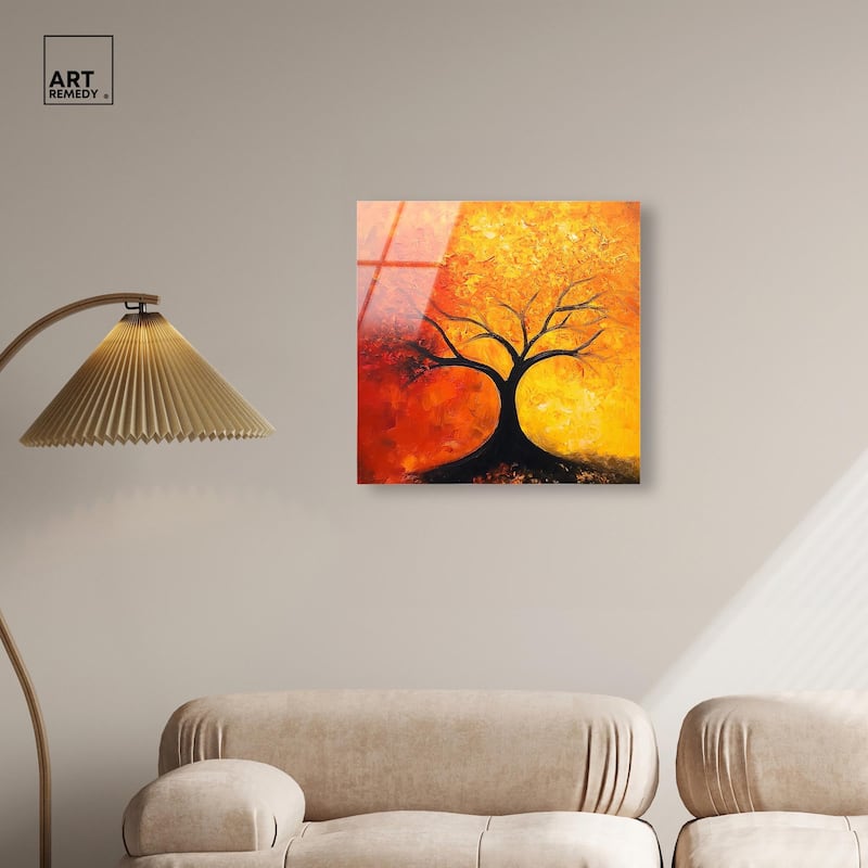 Tree of Opposites I Acrylic by Art Remedy, Ready to Hang