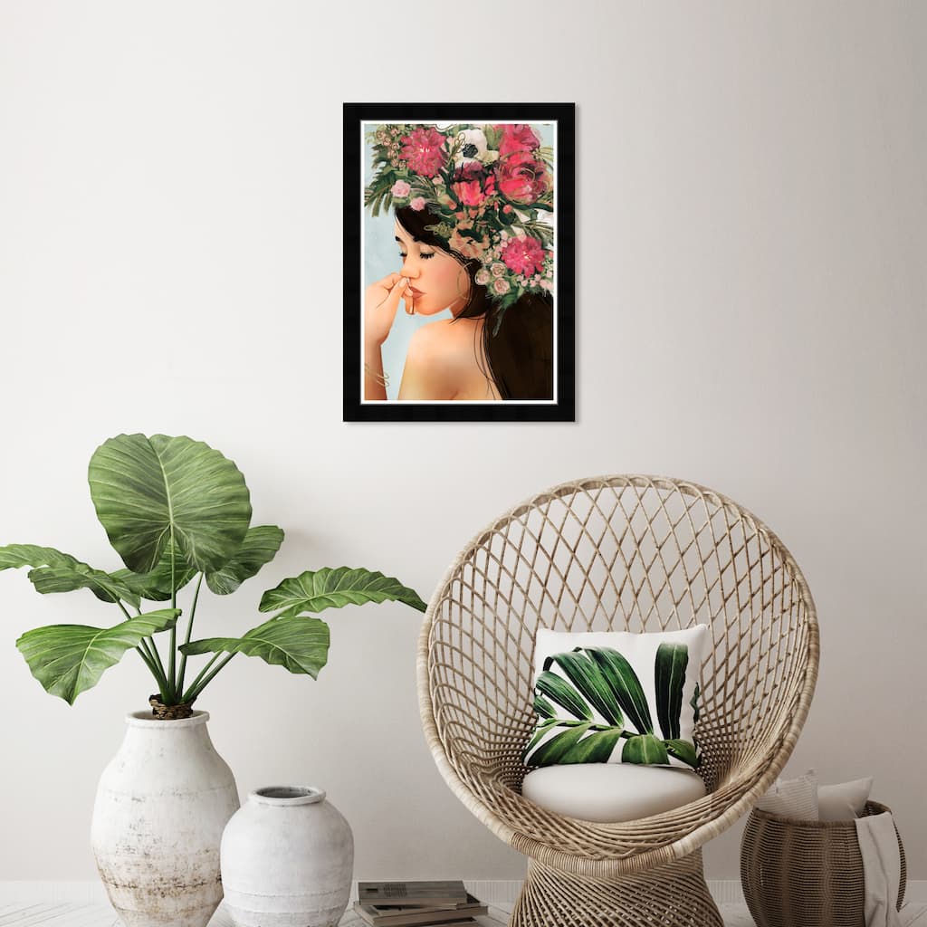 Wynwood Studio Prints Floral and Botanical Florals For Her Pink and Modern & Contemporary Wall Art Canvas Print