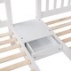 preview thumbnail 10 of 18, Full Over Double Twin Storage Bunk Bed with Drawers