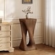 preview thumbnail 6 of 73, Christopher Knight Home - Aurelian Quenby MGO Lightweight Concrete Twist End Table with Wood-Grain Texture 26.80" H - Antique brown_26.8" H