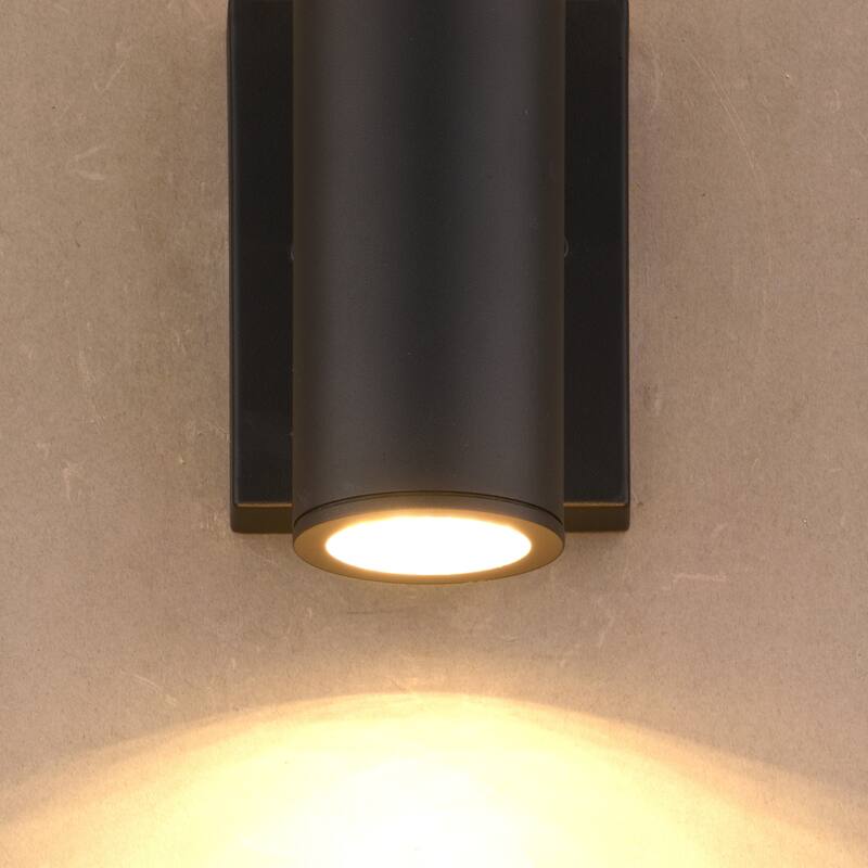 Chiasso Clear Glass Aluminum 2-light LED Outdoor Wall Lantern