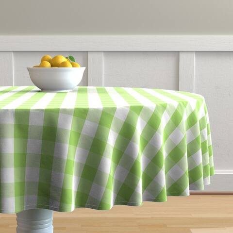 Fabstyles Country Check Cotton Tablecloth