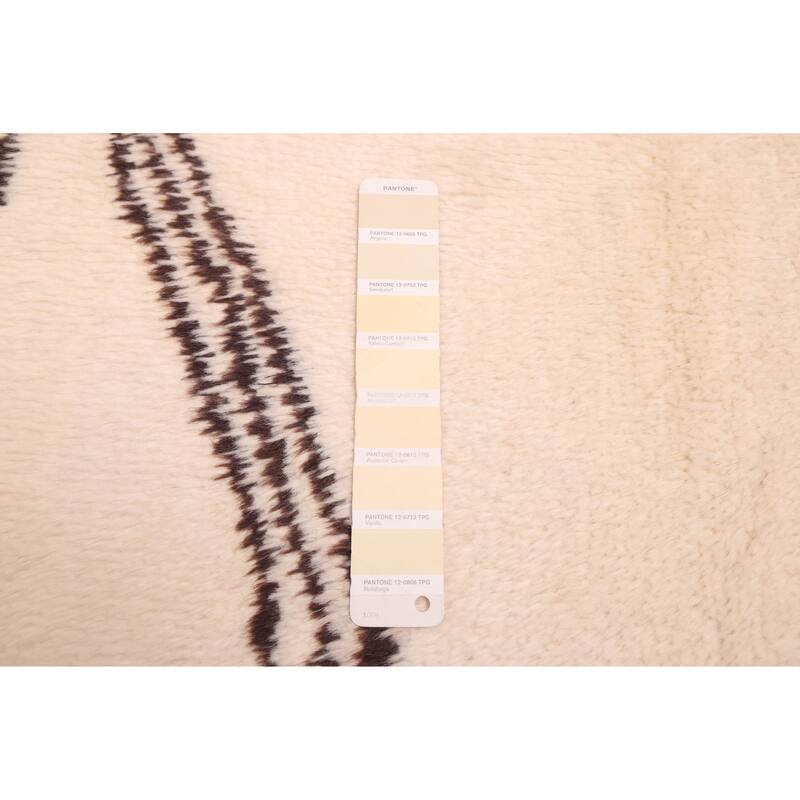 ECARPETGALLERY Hand-knotted Pak Finest Marrakesh Cream Wool Rug - 4'5 x 5'11