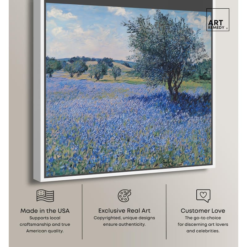 Bluebonnet Meadow II Canvas by Art Remedy