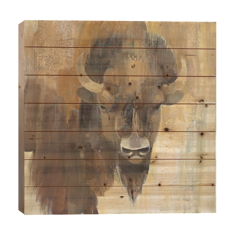 Into The Wild I Print On Wood by Albena Hristova - Multi-Color - 26x26x1.5