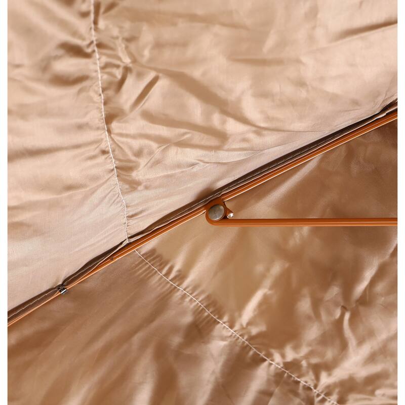 Anmytek Thatched Patio Tiki Umbrella with Tilt, Tropical Straw Canopy Outdoor Beach Pool Shade for Backyard Paradise