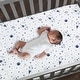 preview thumbnail 5 of 6, Lambs & Ivy Sky Rocket 5-Piece Blue Galaxy/Space Nursery Baby Crib Bedding Set