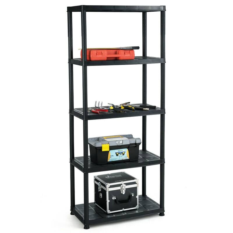 Multi-Tier Open Shelf Rack with Heavy Duty Load Capacity for Home - 33.5"L X 16"W X 73"H