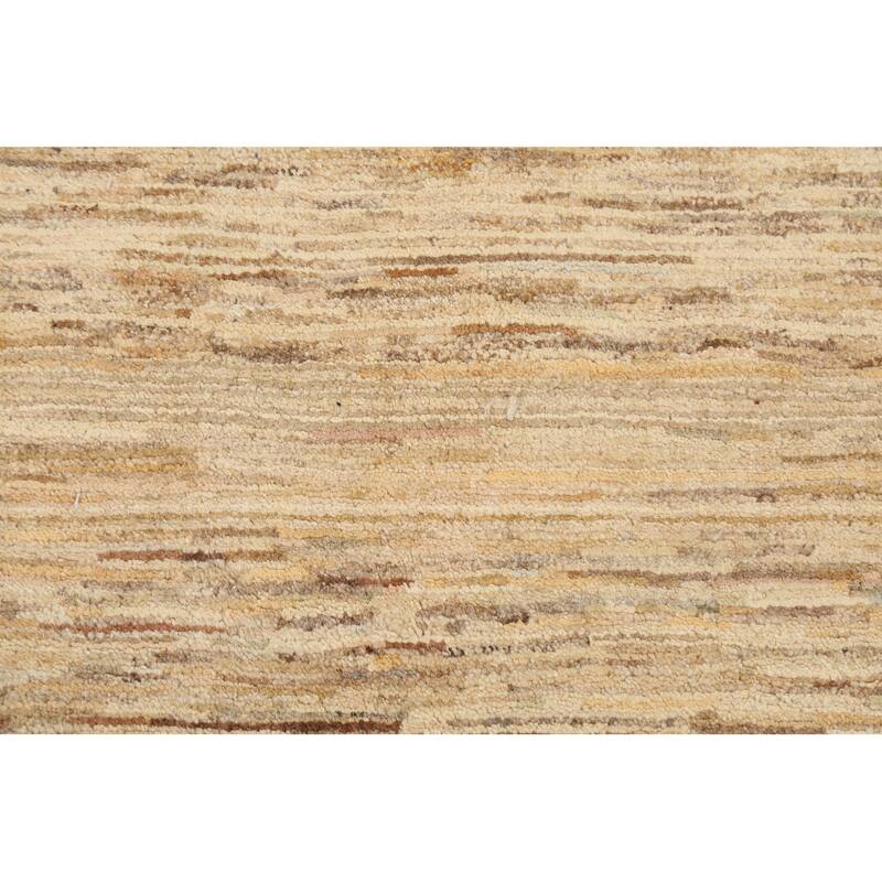 Wool Gabbeh Kashkoli Contemporary Area Rug Hand-knotted Foyer Carpet - 3'5" x 4'9"