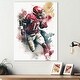 preview thumbnail 1 of 7, Designart 'Football Player On Field II' Sport Football Metal Wall Art