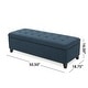 preview thumbnail 65 of 100, Mission Tufted Fabric Storage Ottoman Bench by Christopher Knight Home - 50.50"L x 18.75"W x 16.00"H