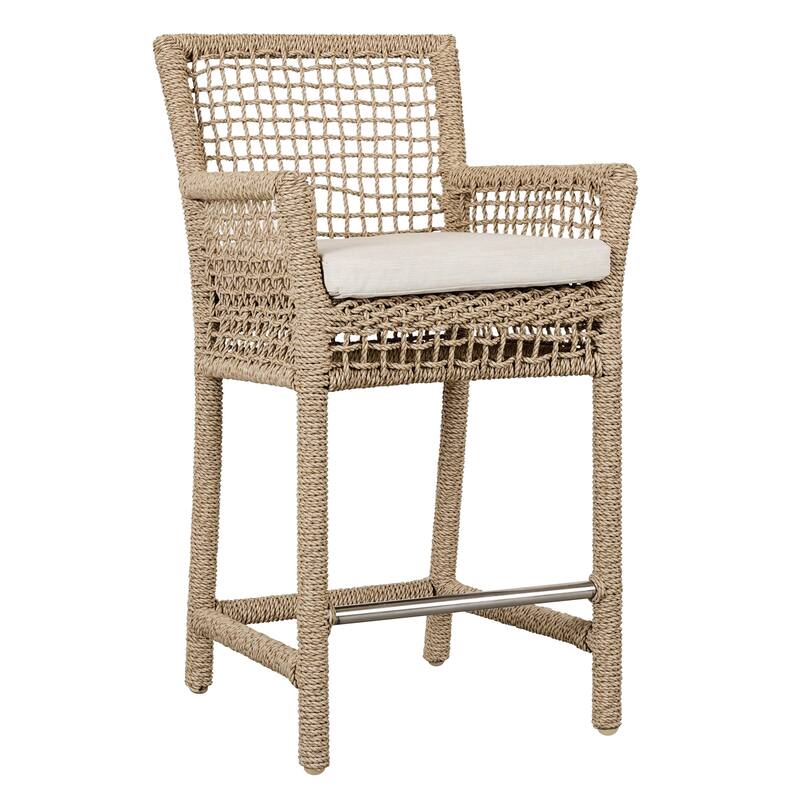 Classic Home Brisbane Woven Outdoor Bar and Counter Stools