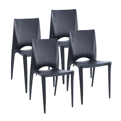 Porthos Home Garin Stackable Dining Chairs Set Of 4, Overall Plastic