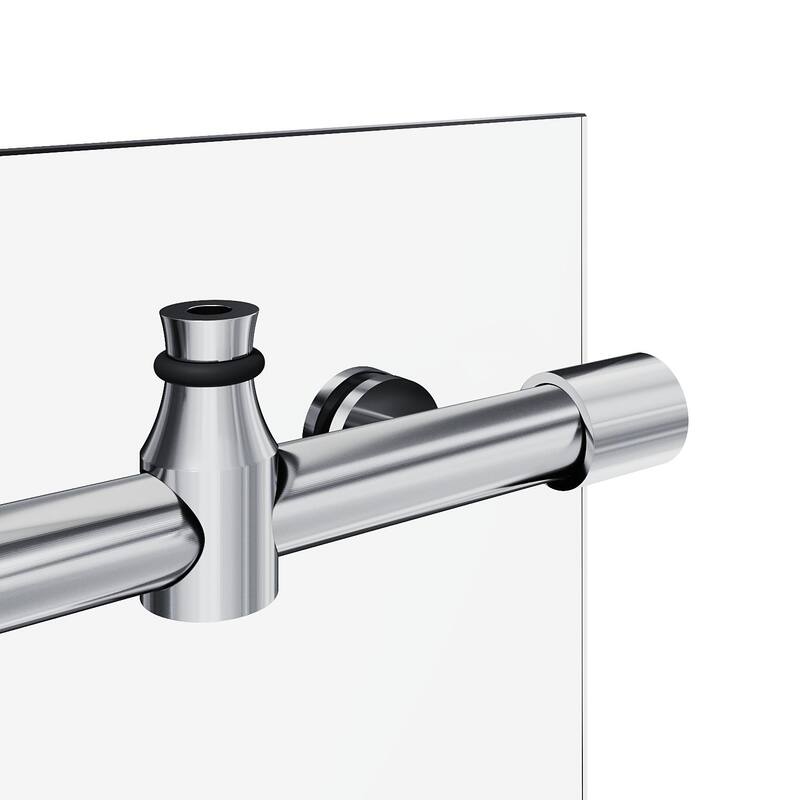 ELEGANT Frameless Sliding Shower Door 60" W x 76" H in Chrome