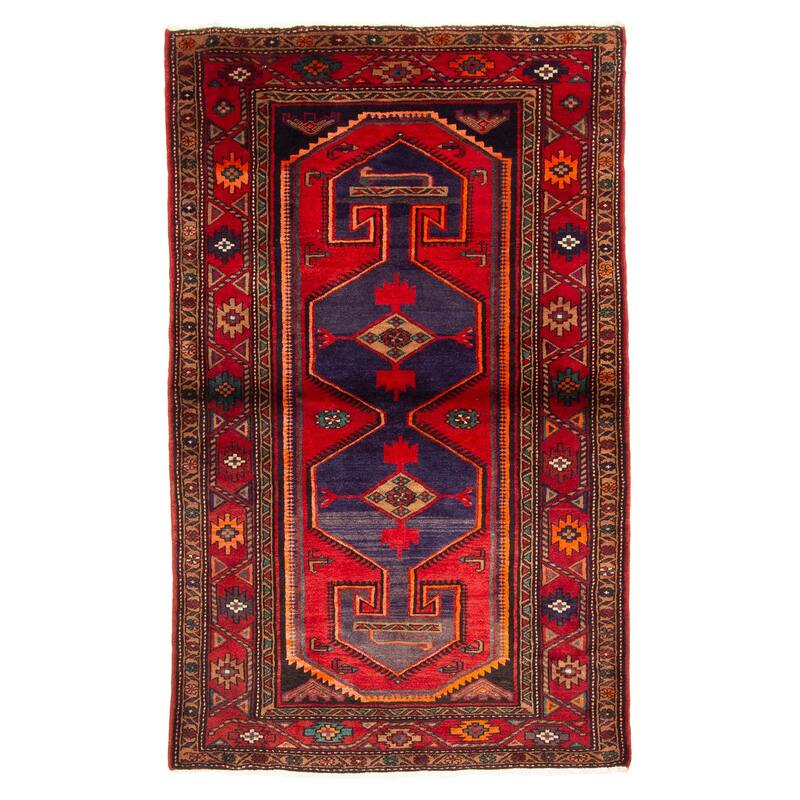 ECARPETGALLERY Hand-knotted Konya Anatolian Red Wool Rug - 4'2 x 6'9