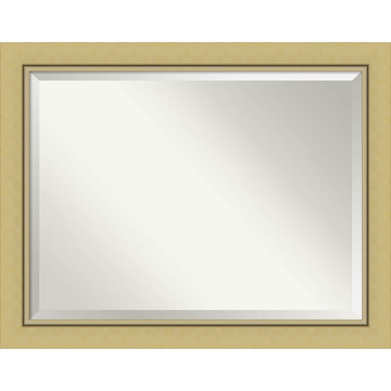 Beveled Bathroom Wall Mirror - Landon Gold Frame