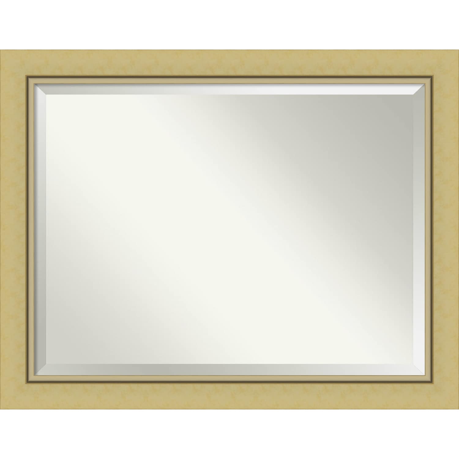 Beveled Bathroom Wall Mirror - Landon Gold Frame