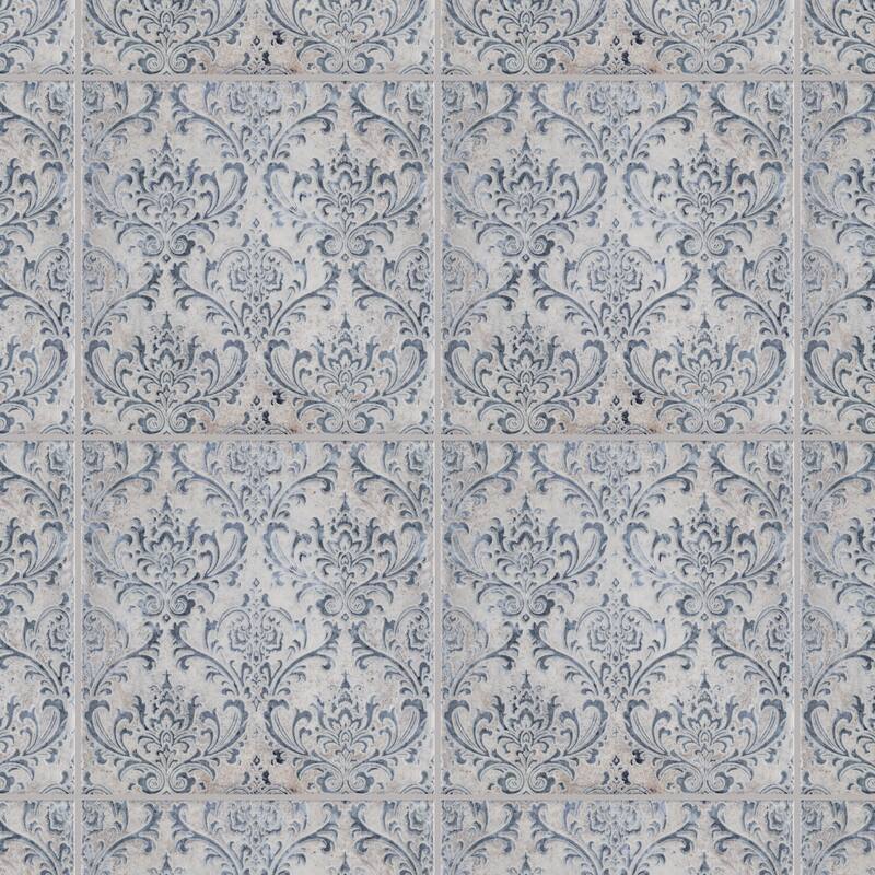 Merola Tile Milano Decor Daman Azul 7-7/8" x 7-7/8" Ceramic Wall Tile