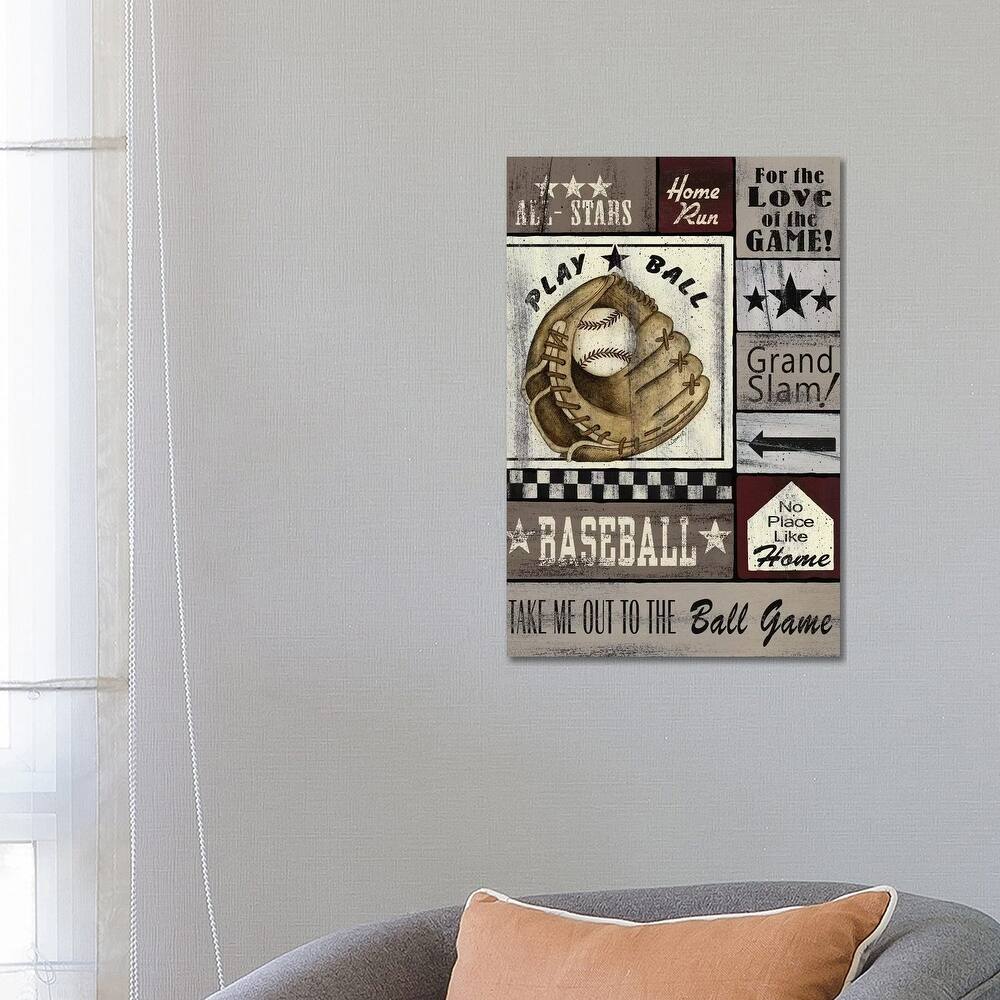 iCanvas "Baseball All Stars" by Linda Spivey Canvas Print