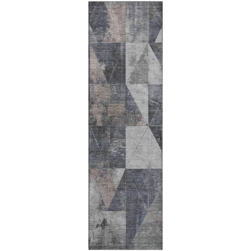Premium Washable Super Soft Contemporary Mosaic Mayfield Rug