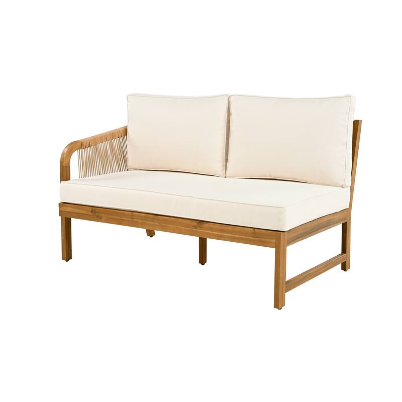 Christopher Knight Home - Orion Acacia Wood 4-Pieces Patio Chat Set