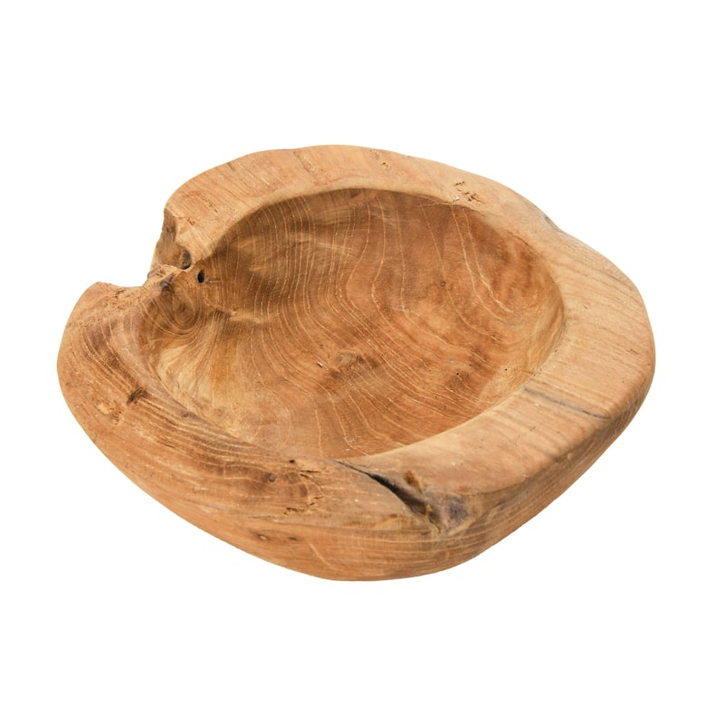 Teakwood Bowls, Set of 2 (Each One Will Vary)