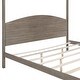 preview thumbnail 15 of 15, 83.9"L Wood Canopy Bed Platform Bed with Headboard and Support Legs,King Size