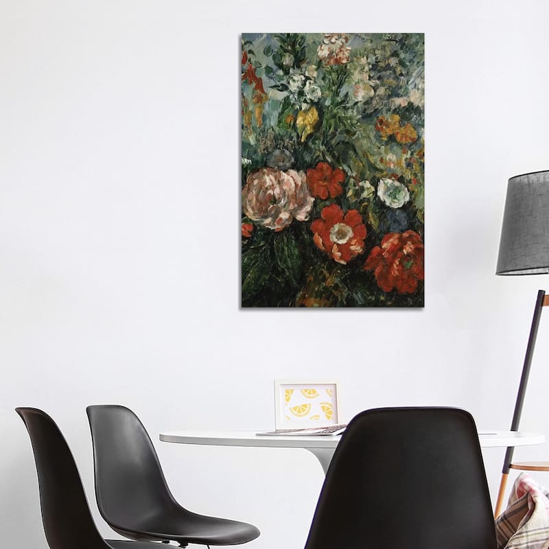 iCanvas "Flowers, c.1879 " by Paul Cezanne Canvas Print - 40x26x1.5