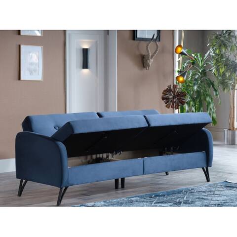 Juniper Sleeper Sofa in a Box with Storage and Performance Fabric