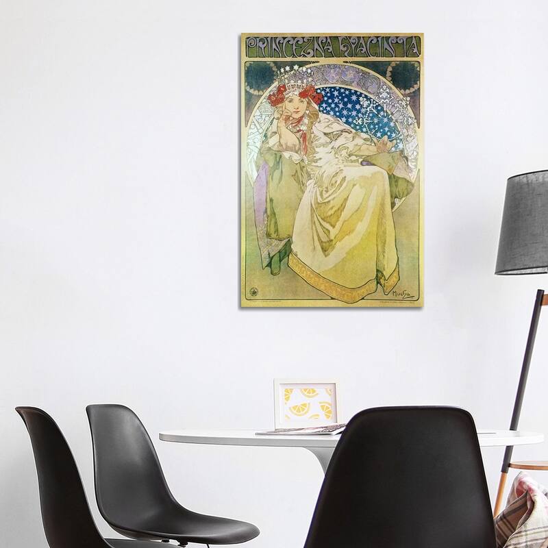 iCanvas "Princess Hyacinth (1911)" by Alphonse Mucha Canvas Print - 40x26x1.5