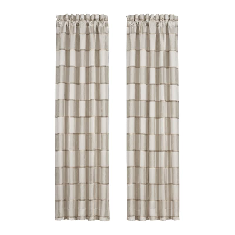J. Queen New York Brando Ivory Window Panel Pair