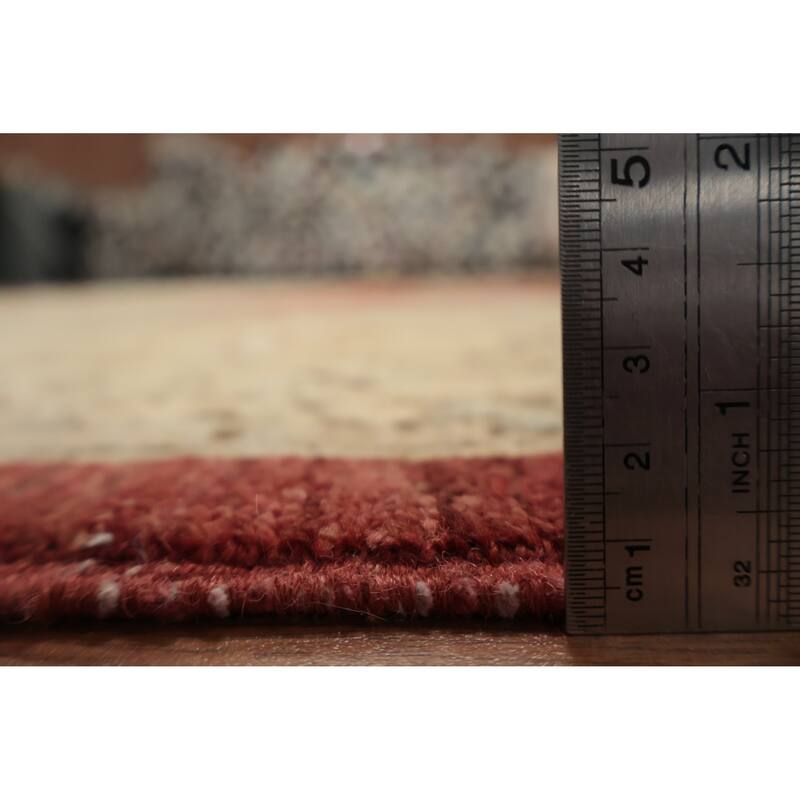 Hand Knotted Oriental 100% Wool Carpet Traditional All-Over Red Ziegler Area Rug - 13' 3'' X 9' 10''