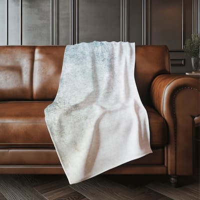 Premium Machine Washable Abstract Ombre Sherpa Throw Blanket