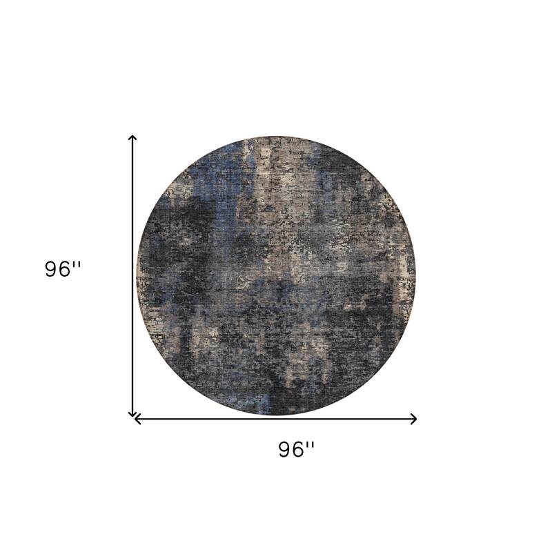 HomeRoots Abstract Transitional Rectangle Outdoor Rug