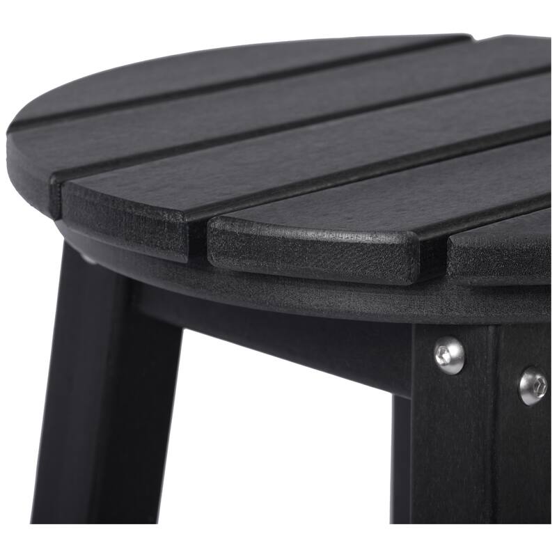 Laguna Hdpe All Weather Outdoor Patio 29" Round Bar Stool (Set Of 3)