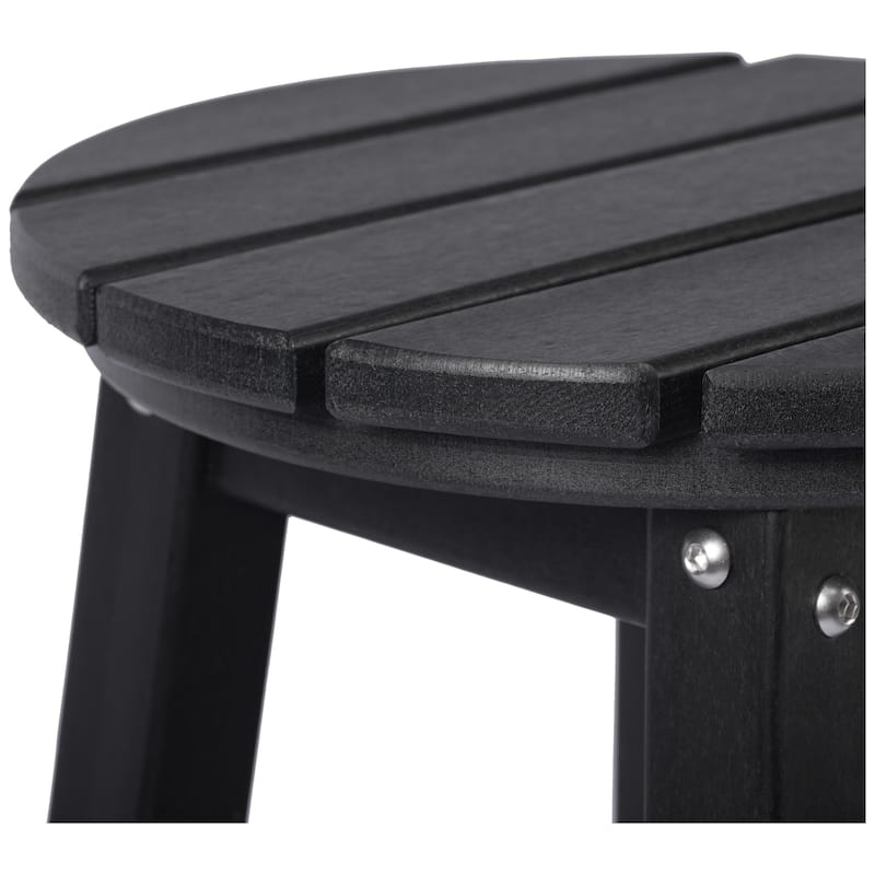 Laguna Hdpe All Weather Outdoor Patio 24" Round Counter Stool (Set Of 2)
