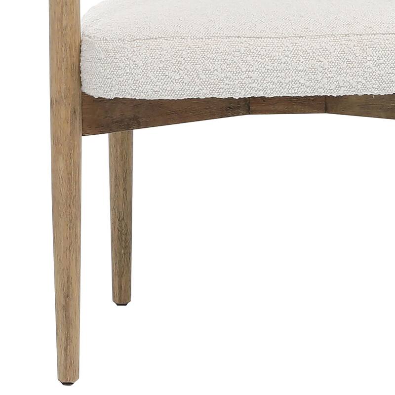 Magnolia Boucle Upholstered Dining Chair, Off White
