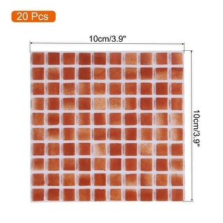 20Pcs Mosaic Tile Sticker 10x10cm Square Wallpaper Backsplash, Style 6 ...
