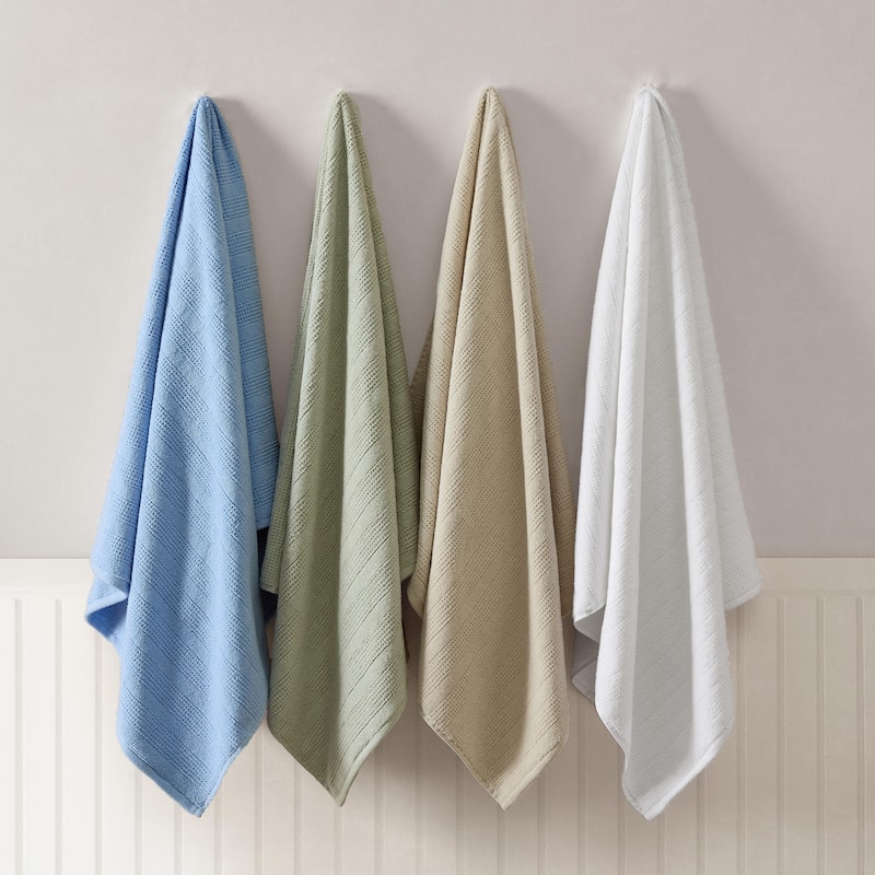 Martha Stewart Bedford Cottage 100% Cotton 6 Piece Towel Sets (Bath Towel/Hand Towel/Washcloth) - 6 Piece