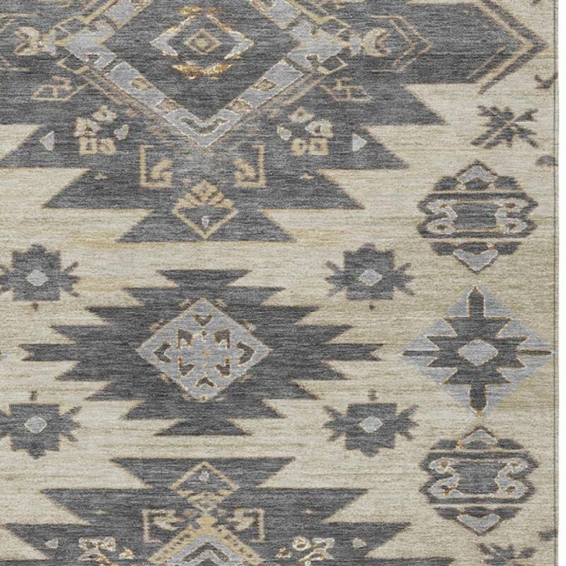 HomeRoots Tribal Transitional Rectangle Outdoor Rug