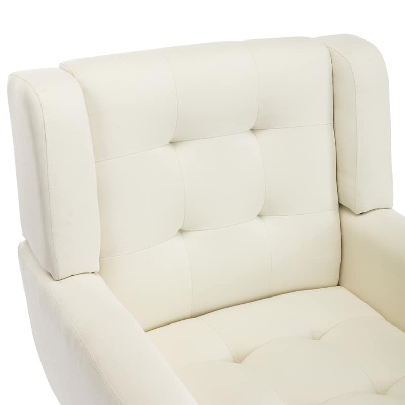 Linen Accent Chair Modern Living Room Lounge Arm Chairs