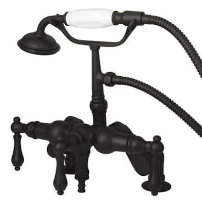 Kingston Brass Vintage Deck Mounted Clawfoot Tub Filler with Personal