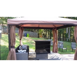 Skyline Fabric Gazebo By Christopher Knight Home On Skyline Fabric Gazebo By Christopher Knight Home