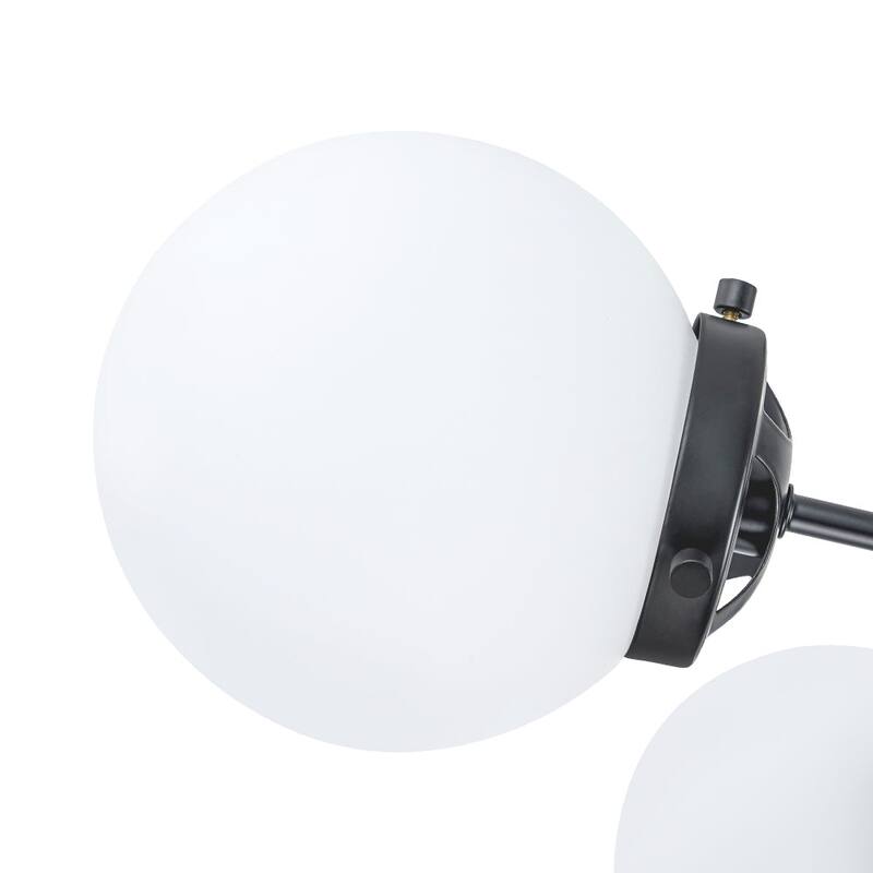 Glam 12-Light Frosted Glass Bubble Round Sputnik Chandelier 34in