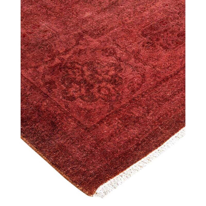 Fine Vibrance, One-of-a-Kind Hand-Knotted Area Rug - Pink, 6' 3" x 9' 3" - 6' 3" x 9' 3"