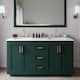 Option Green / Giotto Quartz Top / Brushed Gold Hardware
